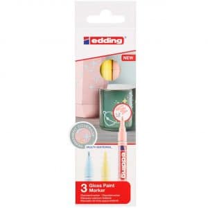 edding 751 Glanzlack-Marker Pastell 3er Set