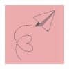 May&Berry Stempel Flieger rosa 35x45mm