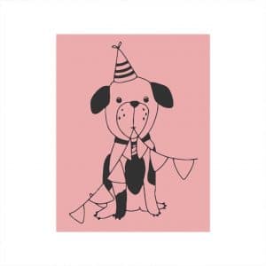 May&Berry Stempel Hund rosa 35x45mm