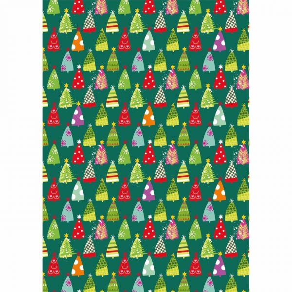 MARPA JANSEN Transparentpapier X-MAS Trees 50x60cm