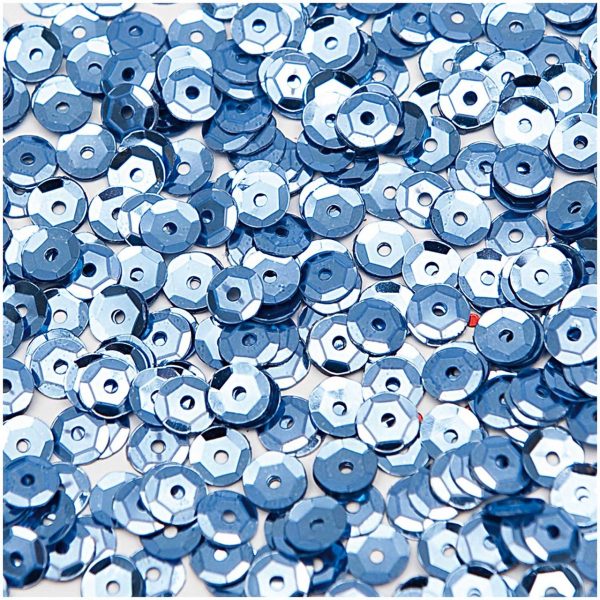 Rico Design Paillettenschüssel 7mm 6g stahlblau