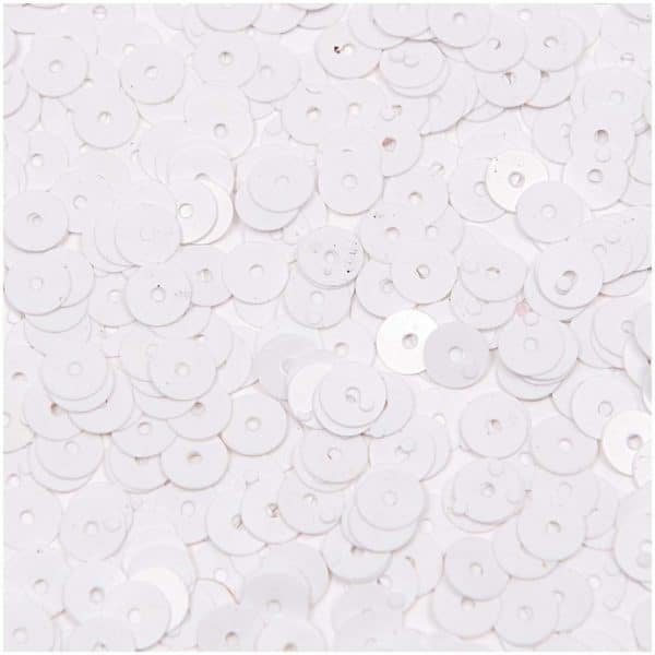 Rico Design Paillettenscheibe 7mm 6g weiß