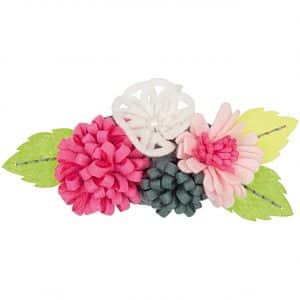 Rico Design Bastelpackung Blütenbouquets pink-weiß groß