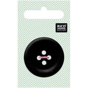 Rico Design Knopf schwarz matt 3