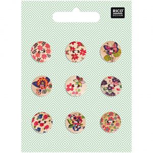 Rico Design Knopfmix Floral 1