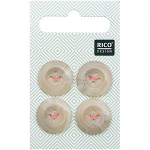 Rico Design Knopf beige 1