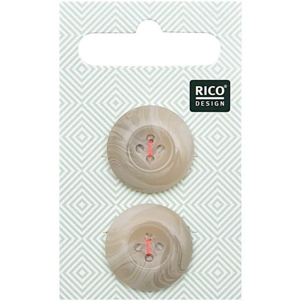 Rico Design Knopf beige 2