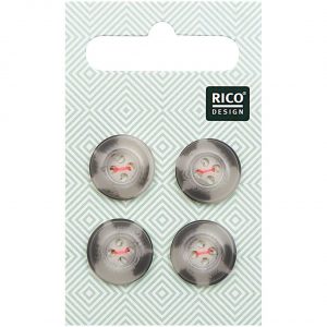 Rico Design Knopf beige-grau 1