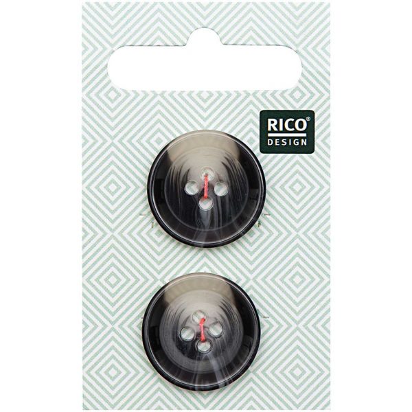 Rico Design Knopf grau 2