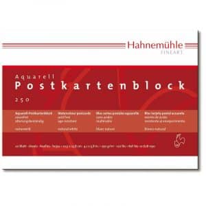 Hahnemühle Aquarell Postkartenblock rau A6 250g/m² 20 Blatt