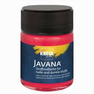 KREUL Javana Stoffmalfarbe helle und dunkle Stoffe 50ml cherry