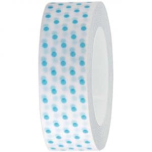 Rico Design Tape weiß-türkise Punkte 15mm 10m