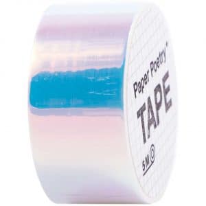 Paper Poetry Mirror Rainbow Tape weiß 19mm 5m