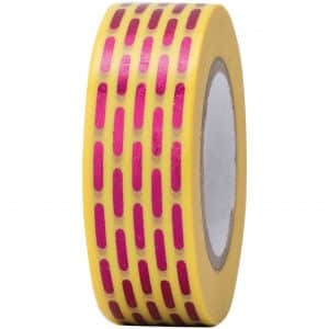 Paper Poetry Tape gestrichelt pink 15mm 10m Hot Foil