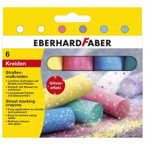 Eberhard Faber Straßenmalkreide Glitzer 6 Stück