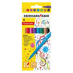 Eberhard Faber Glitter Fasermaler 8 Stück