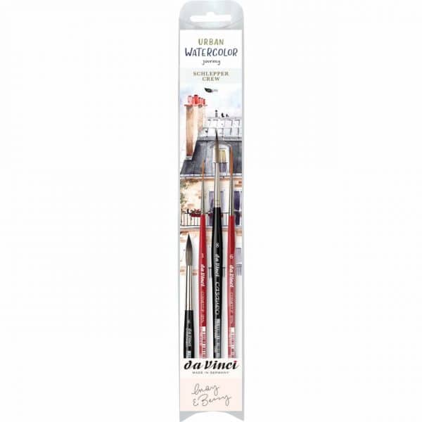 da Vinci May & Berry Pinsel-Set Urban Watercolor Schlepper Crew