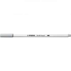 STABILO Pen 68 brush mittelgrau