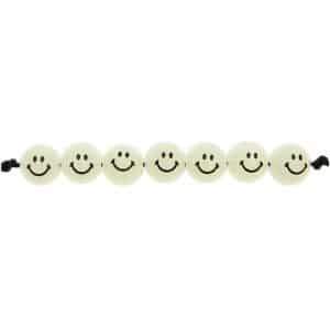 Rico Design Smiley® Originals Perlen rund Glow-in-the-Dark 10mm 21 Stück
