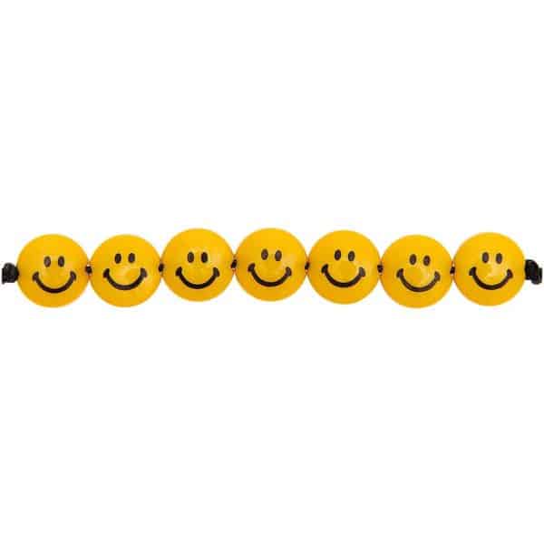 Rico Design Smiley® Originals Perlen linsenförmig gelb 9x4mm 35 Stück