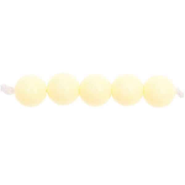 Rico Design itoshii Kunststoffperlen 10mm 24 Stück off-white