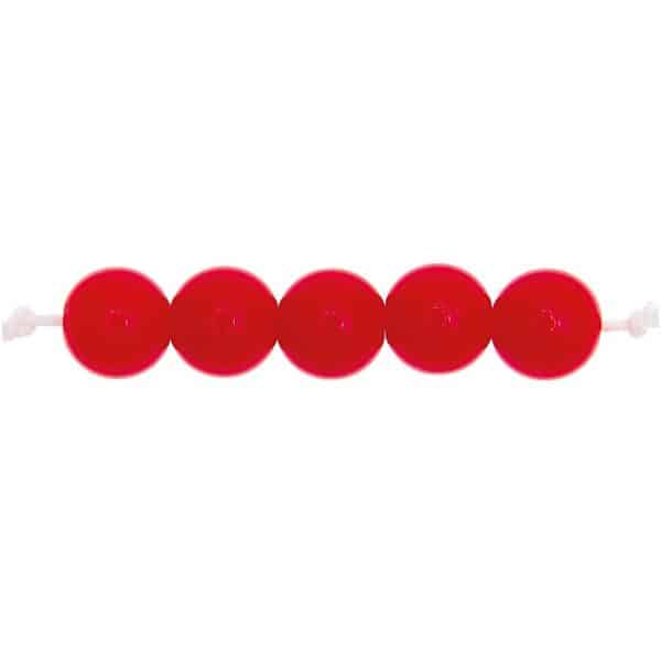 Rico Design itoshii Kunststoffperlen 10mm 24 Stück rot