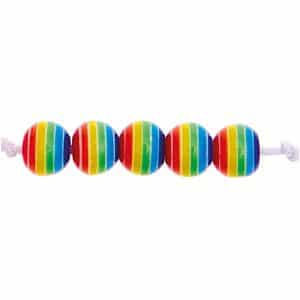 Rico Design itoshii Regenbogen Perlen 6mm 80 Stück