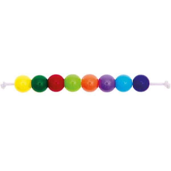 Rico Design itoshii Kunststoffperlen rainbow classic Mix 6mm 80 Stück