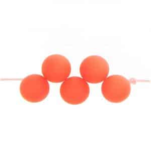 Rico Design itoshii Kunststoffperlen asymmetrisch mit Lochung oben neon 8mm 4... orange