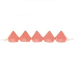 Rico Design itoshii Pyramiden Perlen rund 10x10mm 24 Stück neon orange