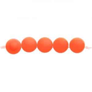 Rico Design itoshii Kunststoffperlen neon 8mm 40 Stück neon orange