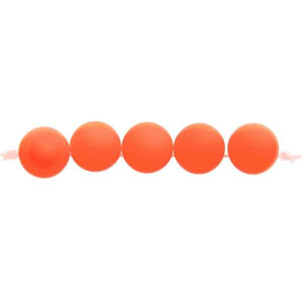 Rico Design itoshii Kunststoffperlen neon 8mm 40 Stück neon orange