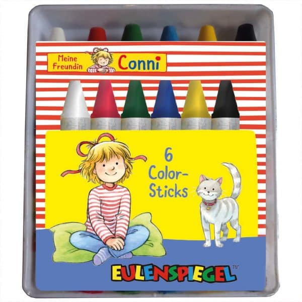Eulenspiegel Schminkstifte Color-Sticks Conni 6 Stück