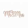 Halbach Holz-Schriftzug mit Magnet Mr & Mrs ca. 29x9x0