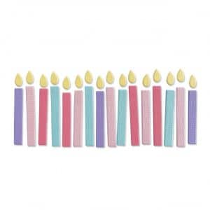 Sizzix Thinlits Die Birthday Candles by Kath Breen