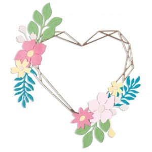 Sizzix Thinlits Floral Geo Frame by Lisa Jones