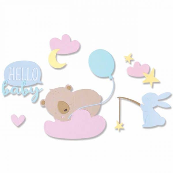 Sizzix Thinlits Die Hello Baby by Olivia Rose