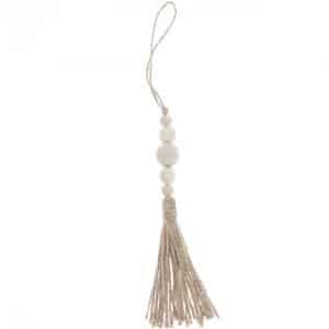 Ohhh! Lovely! Deko-Tassel mit Holzperlen natur 16cm