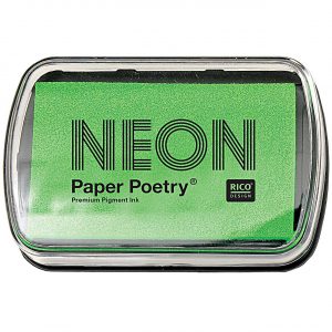 Paper Poetry Stempelkissen neongrün 9x6cm
