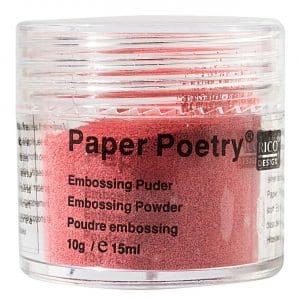 Paper Poetry Embossingpuder rot 10g