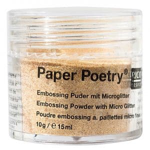 Paper Poetry Embossingpuder Mikroglitter gold 10g