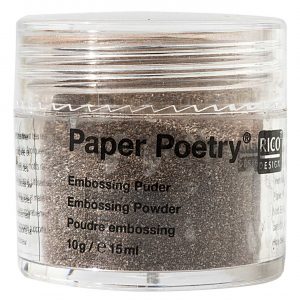 Paper Poetry Embossingpuder kiesel 10g