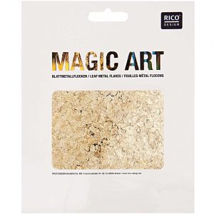 Rico Design Magic Art Blattmetall-Flocken gold