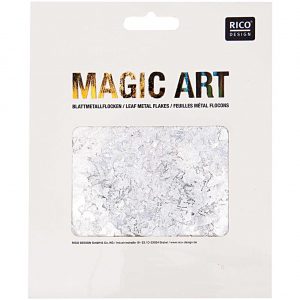 Rico Design Magic Art Blattmetall-Flocken silber