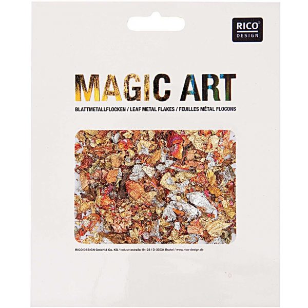 Rico Design Magic Art Blattmetall-Flocken mix