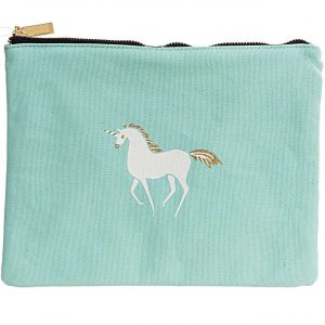 Paper Poetry Textil Tasche Einhorn mint 21x28cm