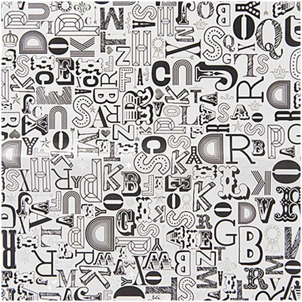 Rico Design Paper Patch Papier Buchstaben 30x42cm Hot Foil