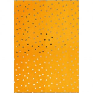 Rico Design Paper Patch Papier Punkte senfgelb 30x42cm