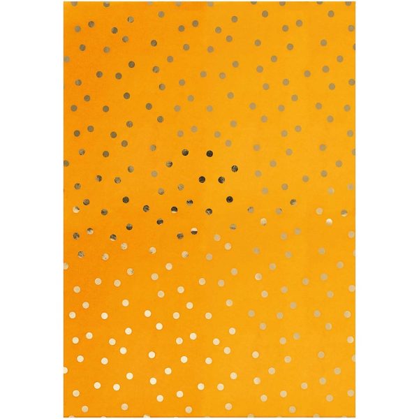 Rico Design Paper Patch Papier Punkte senfgelb 30x42cm