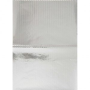 Rico Design SB Paper Patch Papier Zickzack silber 30x42cm 3 Bogen Hot Foil